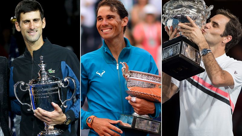 Nadal ở đâu, so với Federer và Djokovic